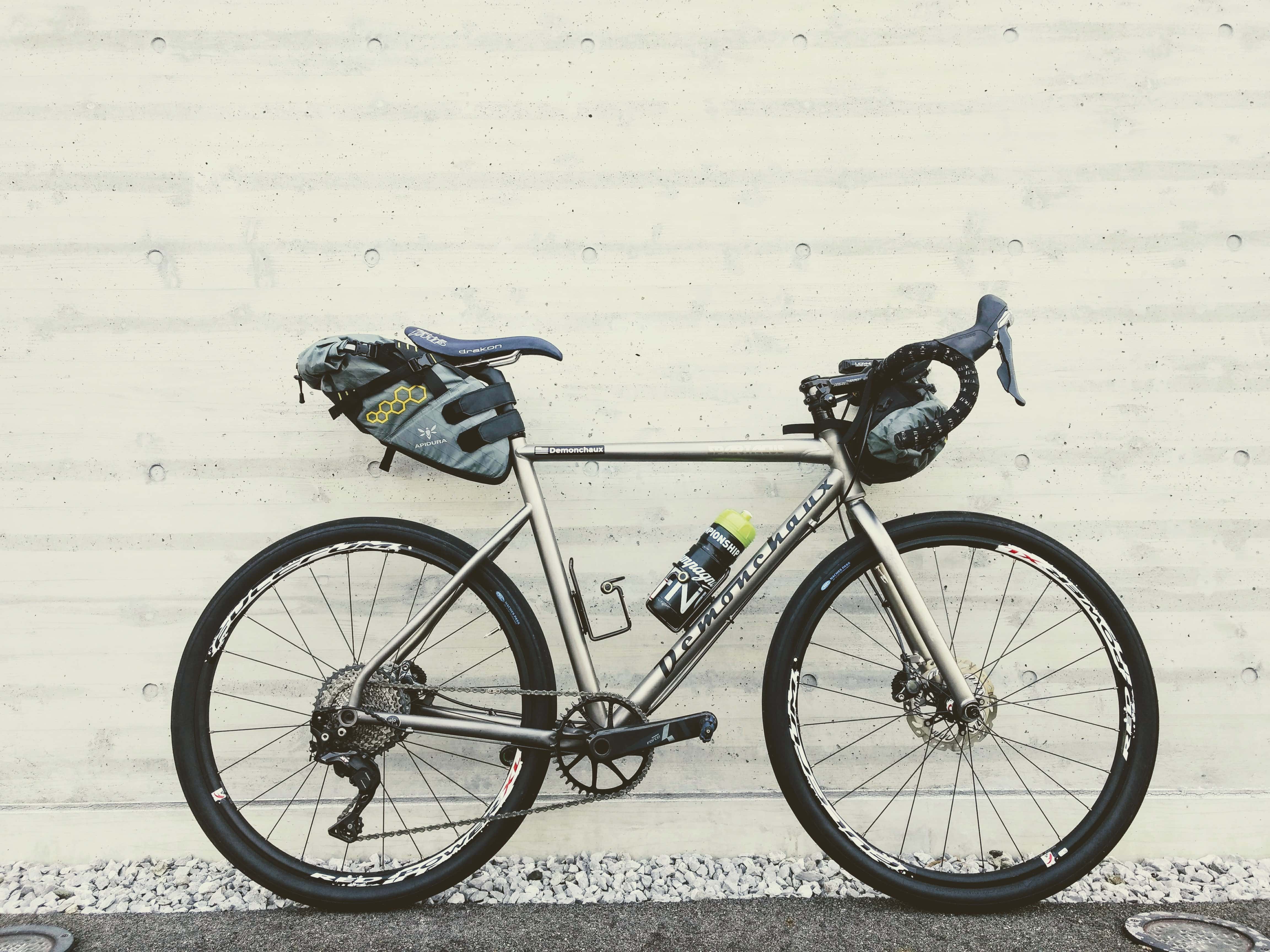 Demonchaux titanium 26" Road Bike side view
