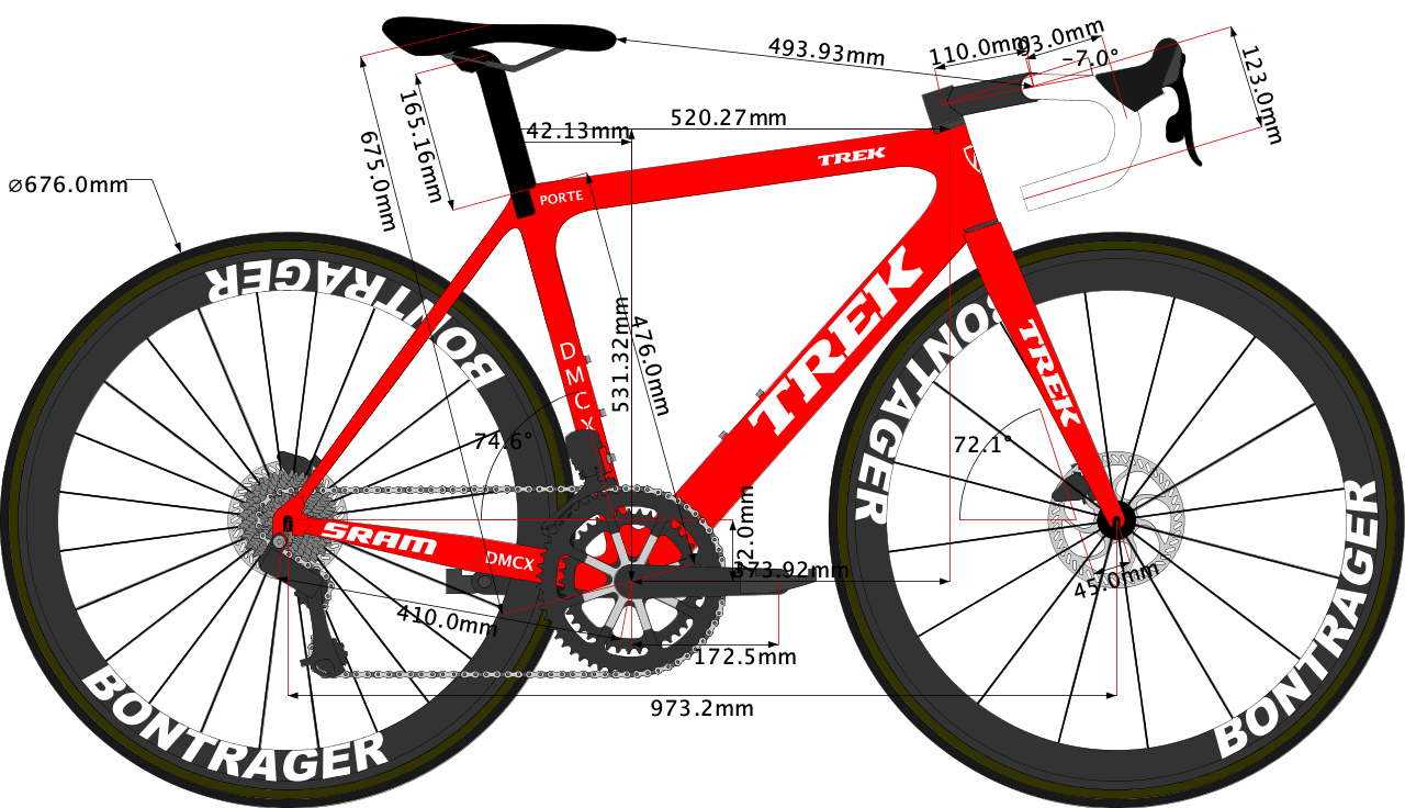 Trek Emonda Disc 2020 size 50 size sketch