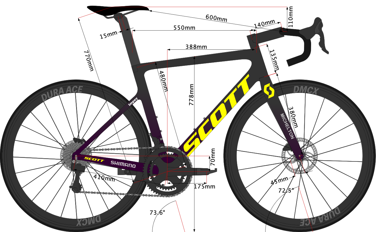 Scott Addict RC size 54cm from Daryl Impey