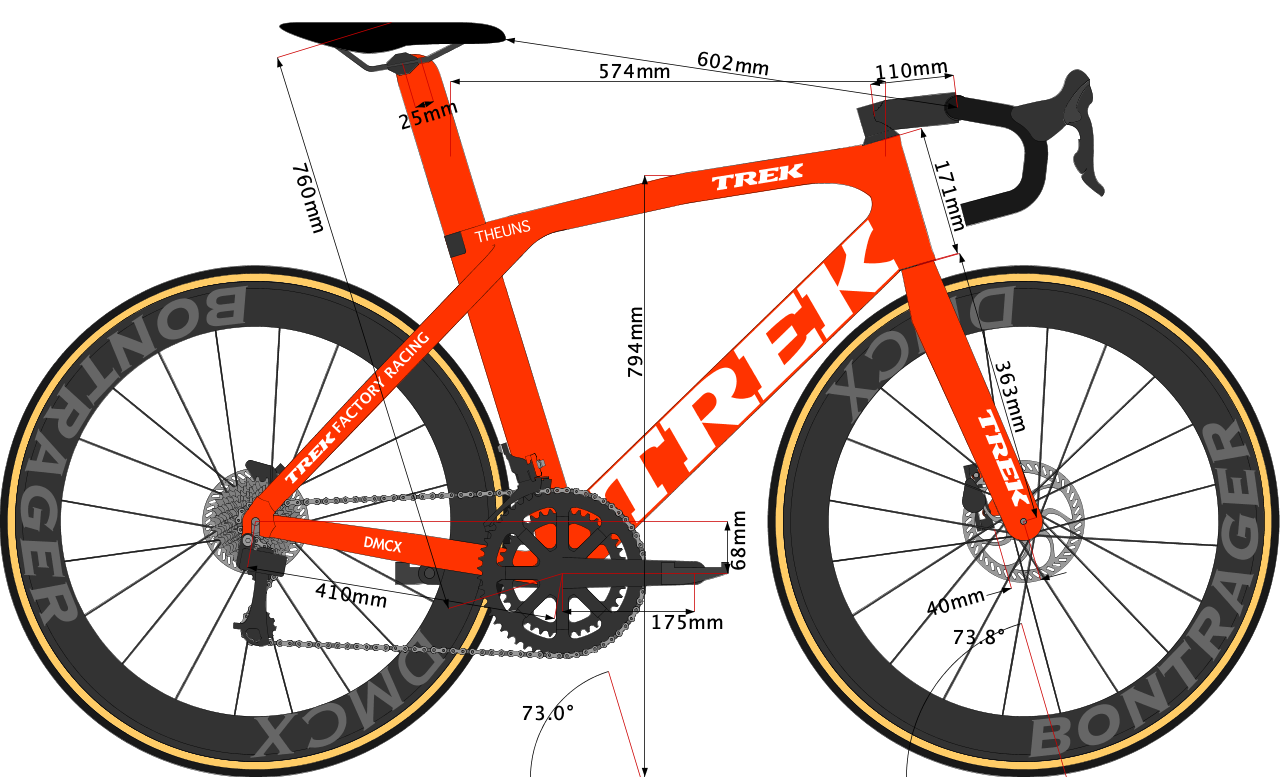 Trek Madone SLR 2020 Size 58 sketch