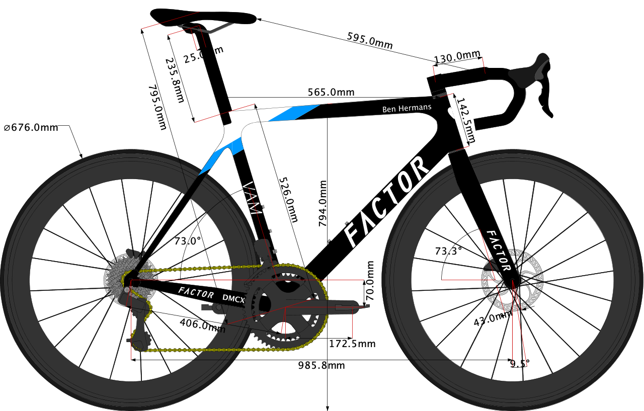 sketch of Factor O2 VAM Disc 2020 size 56cm