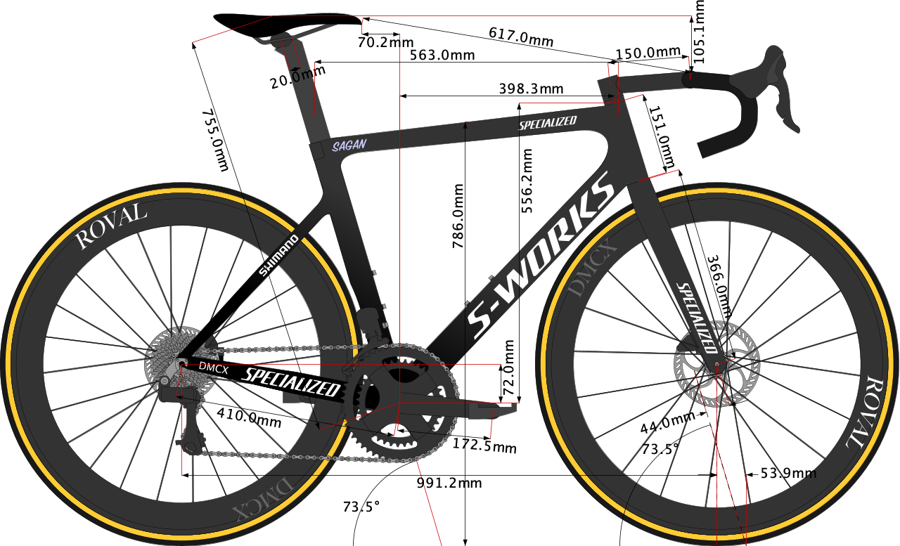 Peter Sagan's Tarmac SL7 2021 Bike Size