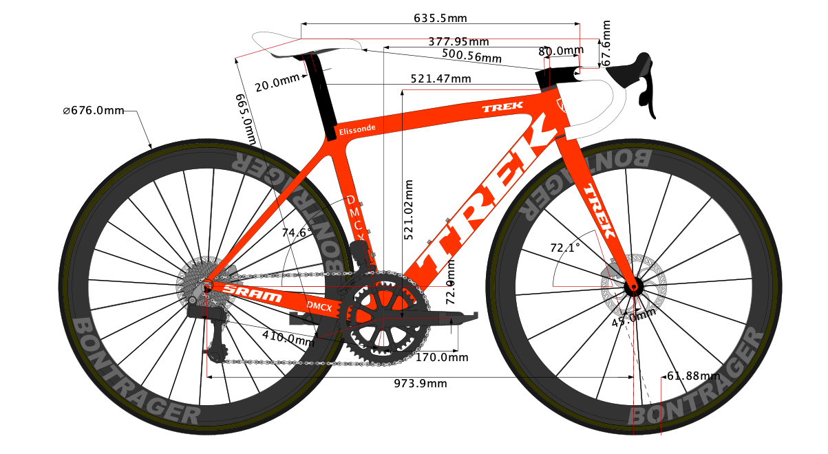 Kenny Elissonde's Trek Emonda SLR Bike Size 2022