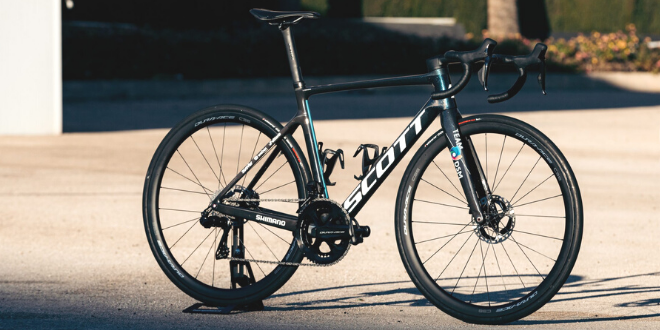 photo of SCOTT Addict RC road bike of cycling team DSM 2022