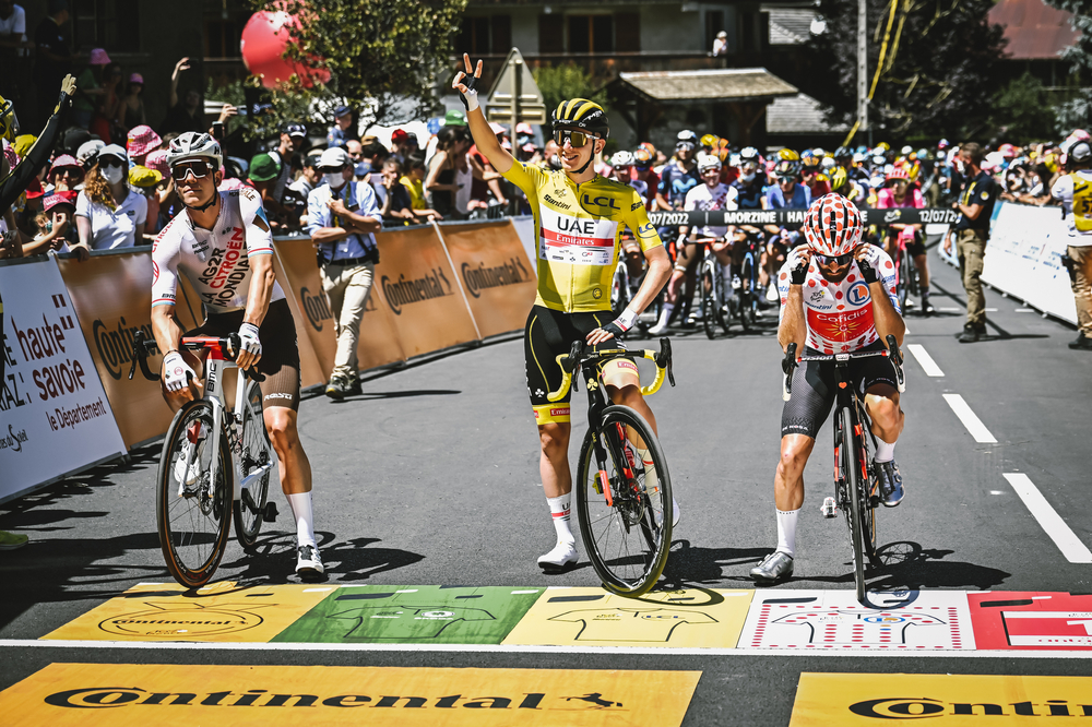 Which Pedals on Tour de France 2022 showing riders at the start of Tour de France 2022