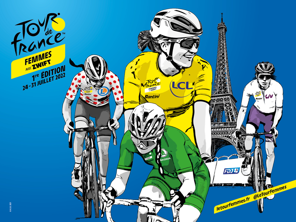 Tour de France Femmes Zwift 2022’s Bikes and Riders