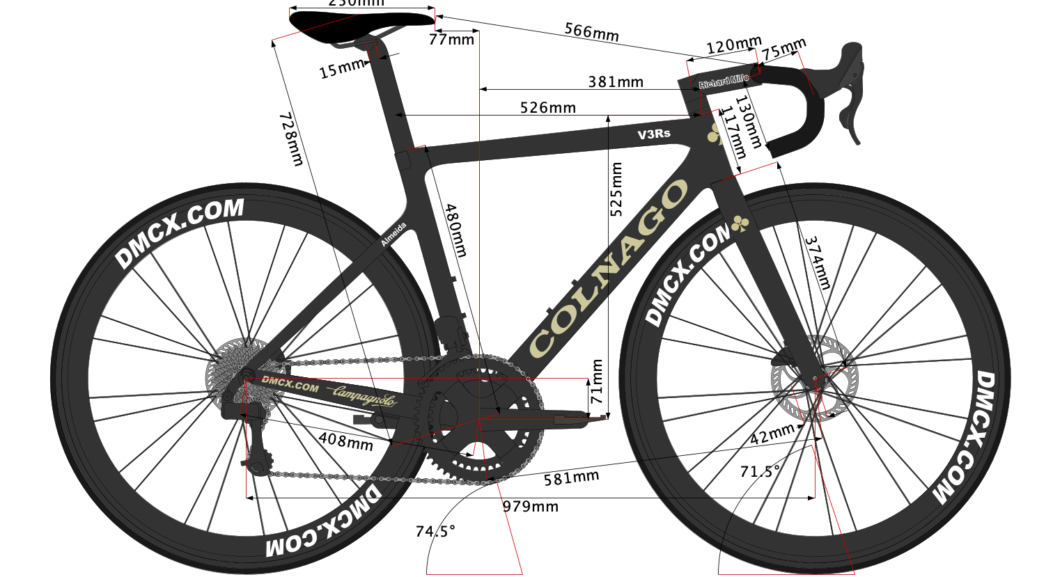 Joao Almeida's Colnago V3RS 2022 Size 48