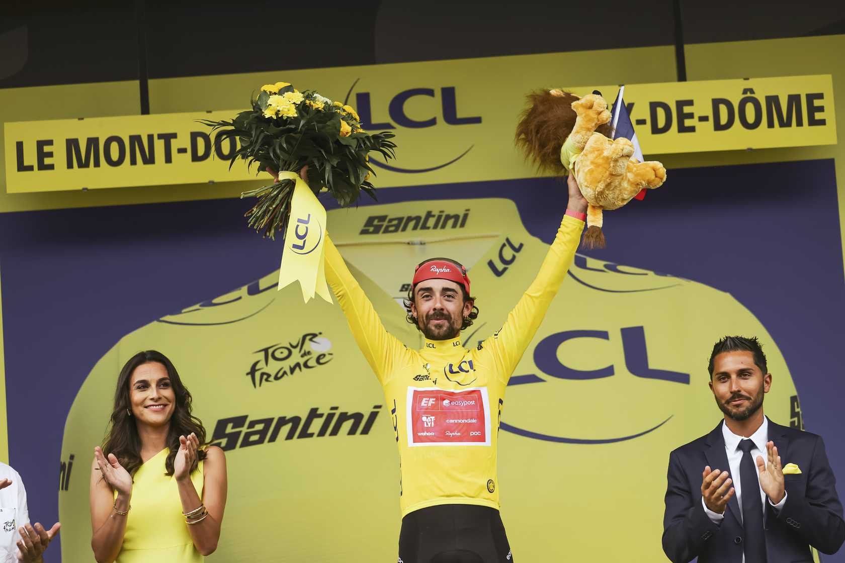 Ben Healy yellow jersey tour de France 2025 stage 10